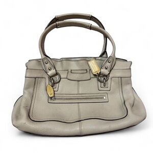 Coach Cream Leather Shoulder Bag